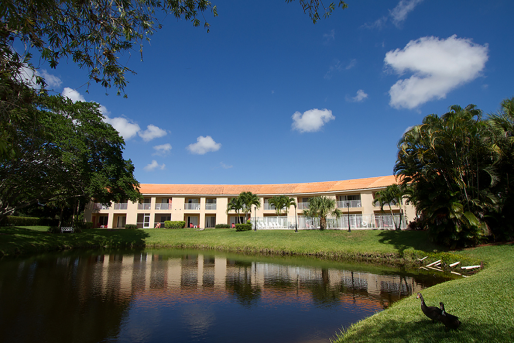 A serene view of the Transformations Treatment Center in Delray Beach, FL, a safe haven for trauma-informed treatment