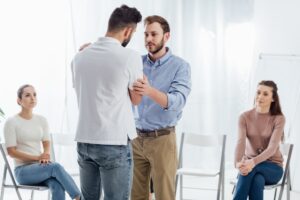a person in talk therapy sessions for personality disorder treatment